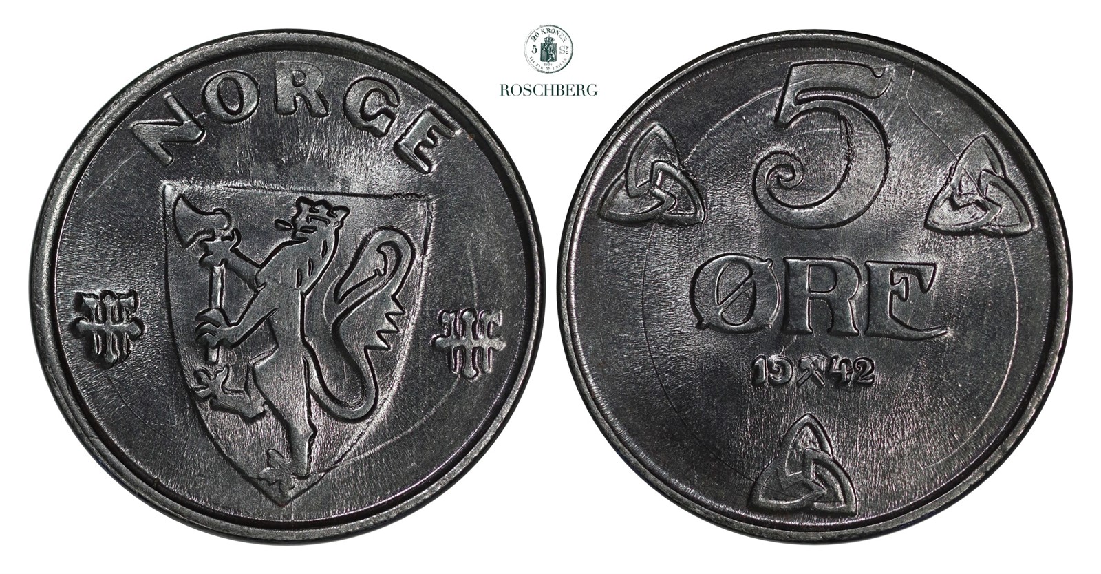 5 Øre 1942 Kv 0 (UNC)