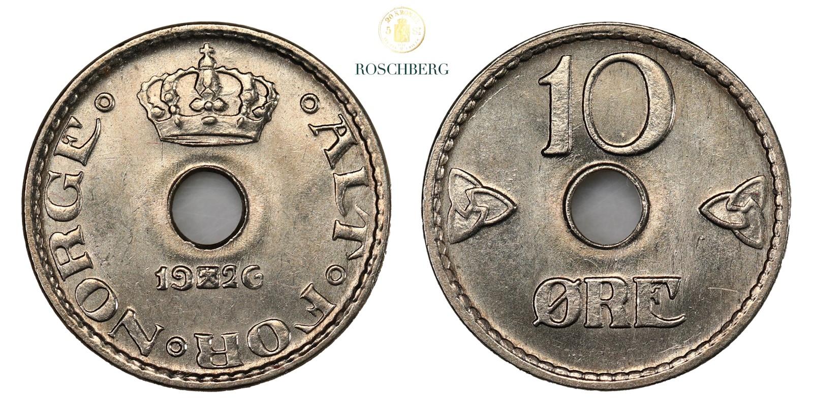 Norge 10 Øre 1926 Kv 0