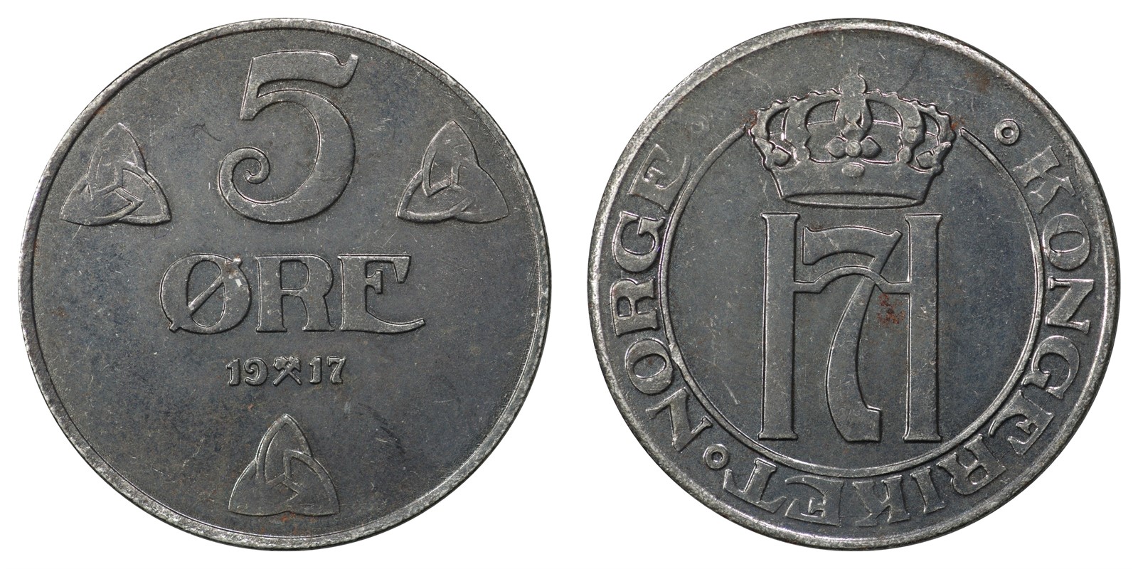 5 Øre 1917 Kv 0