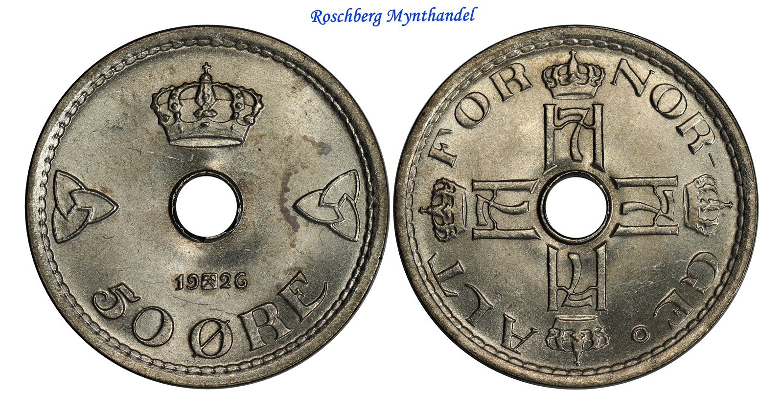 50 Øre 1926 Kv 0 (UNC)