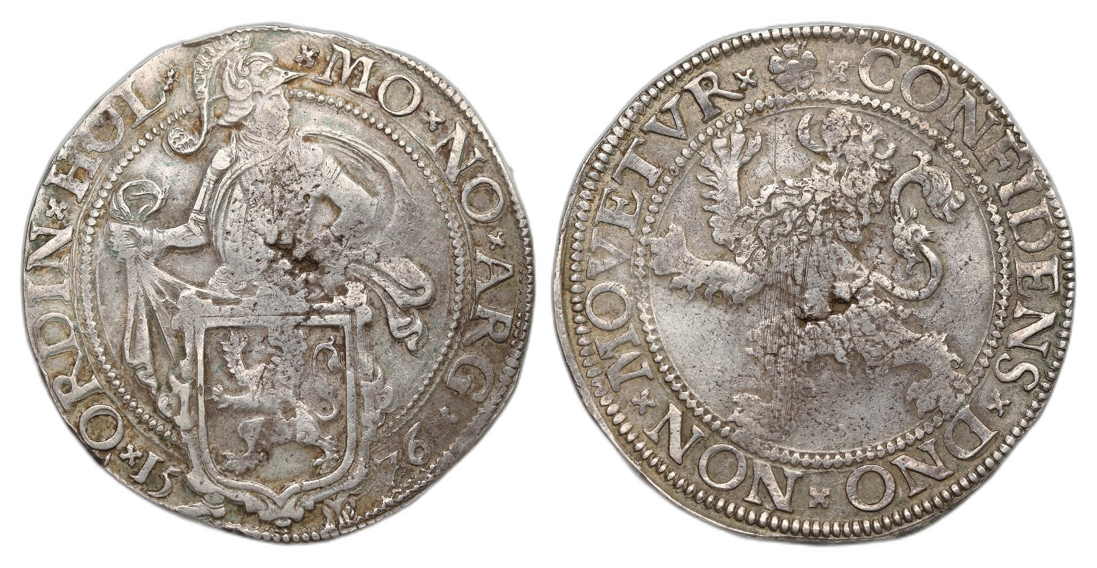 Netherlands, Holland. Republic. Leuwendaalder 1576. Kv VF.