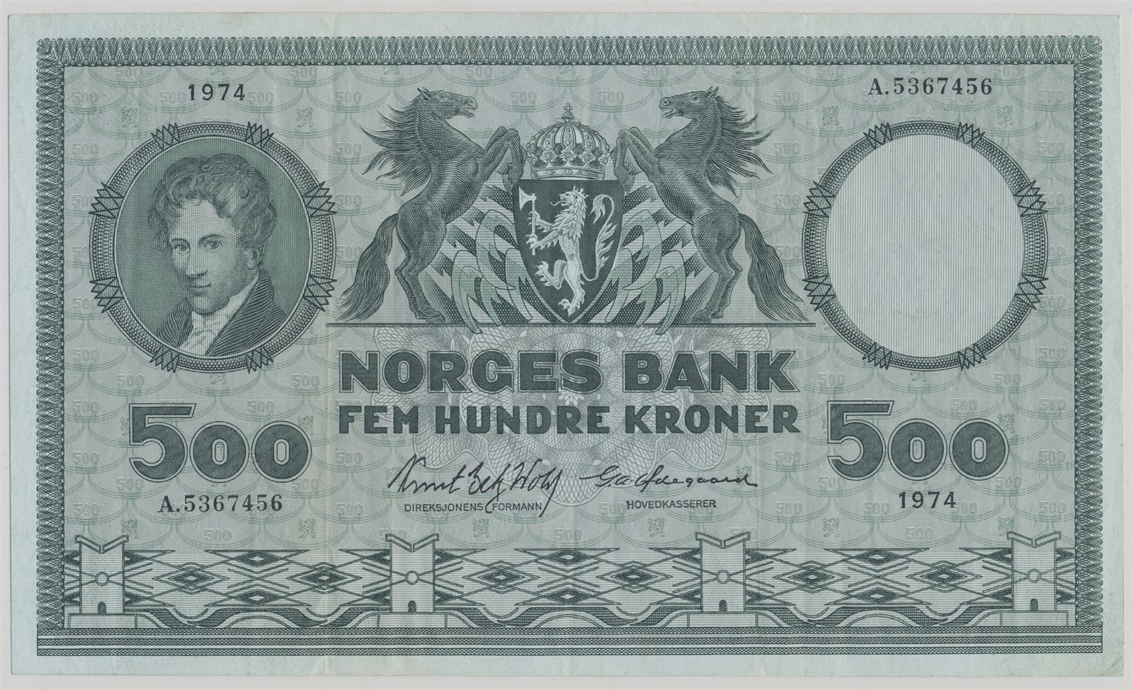 500 Kroner 1974 A Kv 1/1+ (XF)