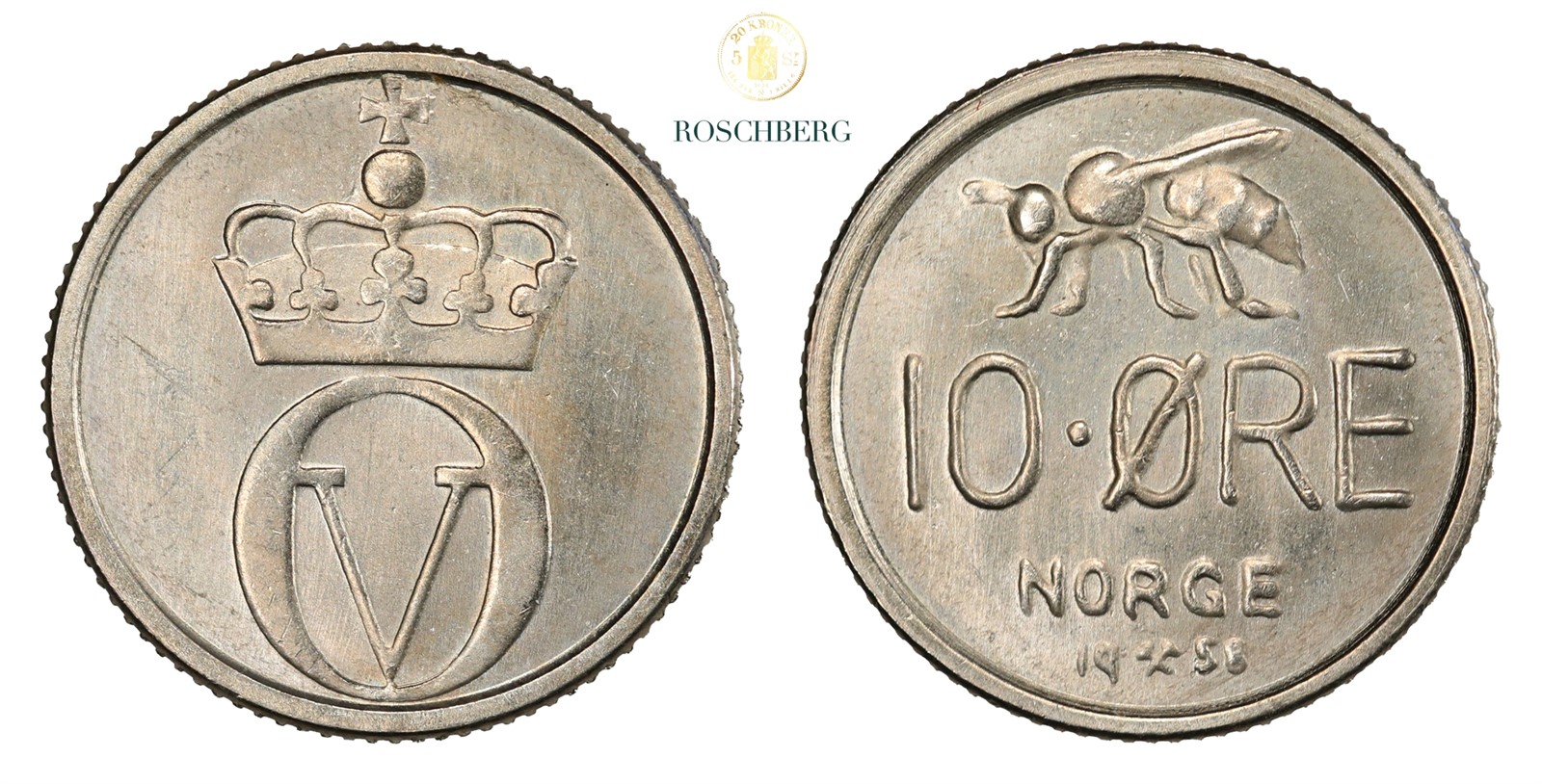 Norge 10 Øre 1958 Kv 0