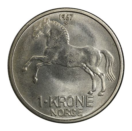 1 Krone 1967 Kv 0