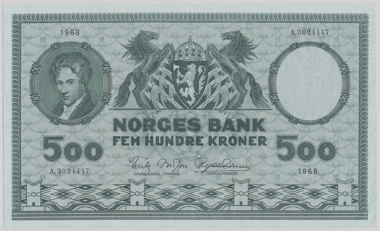 500 Kroner 1968 A Kv 01 (AU)