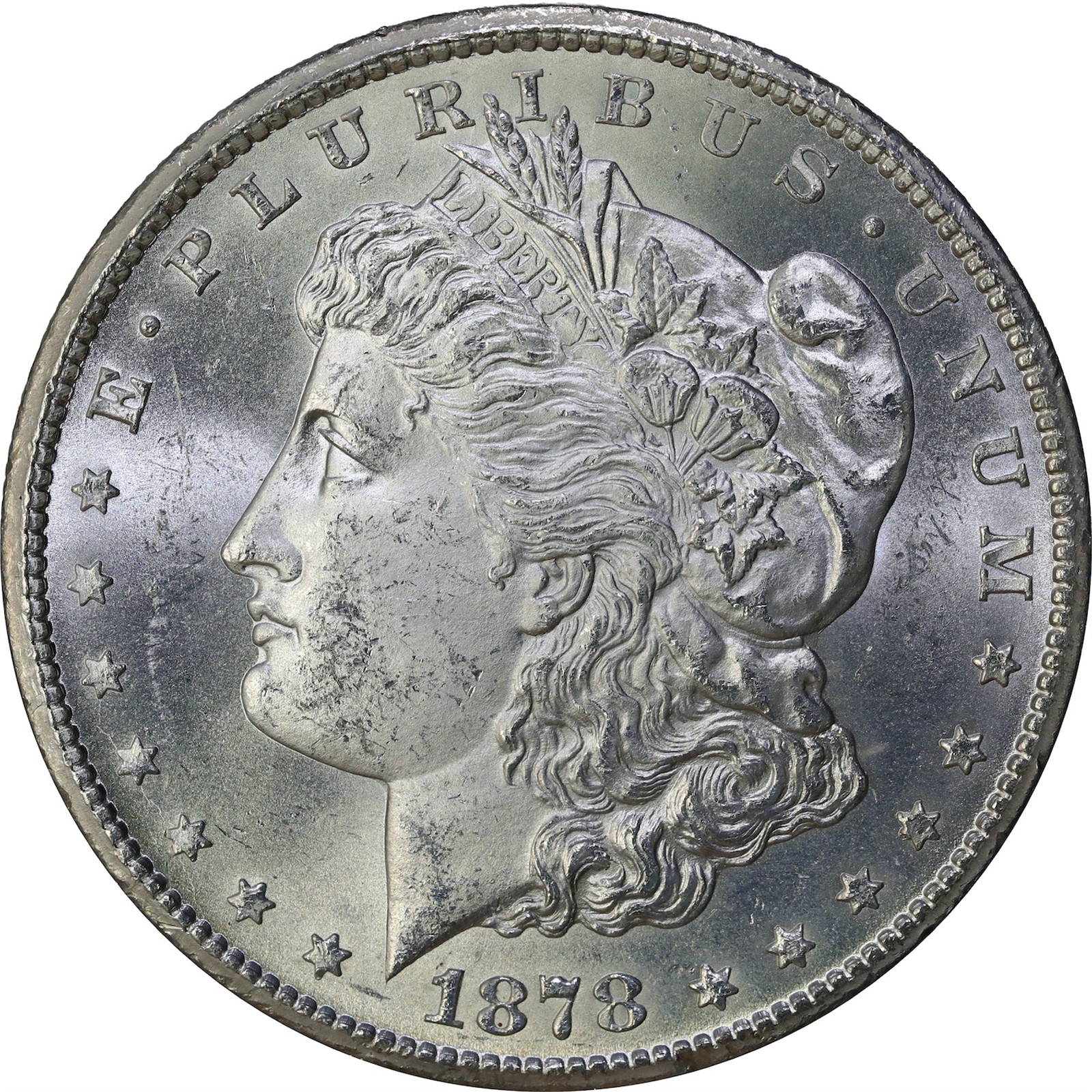 USA. Morgan Silver Dollar 1878-CC UNC.