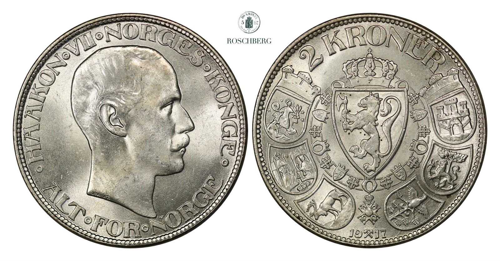 2 Kroner 1917 Kv 0 (UNC)