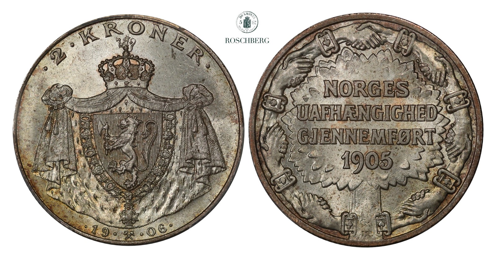 2 Kroner 1906 PCGS MS66