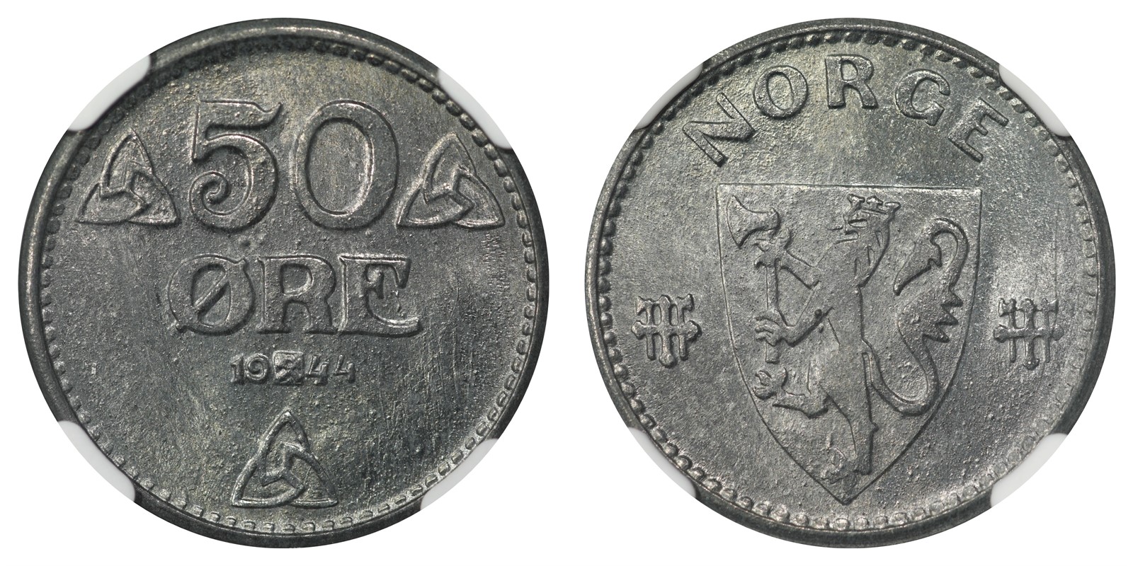 50 Øre 1944 NGC MS65 *