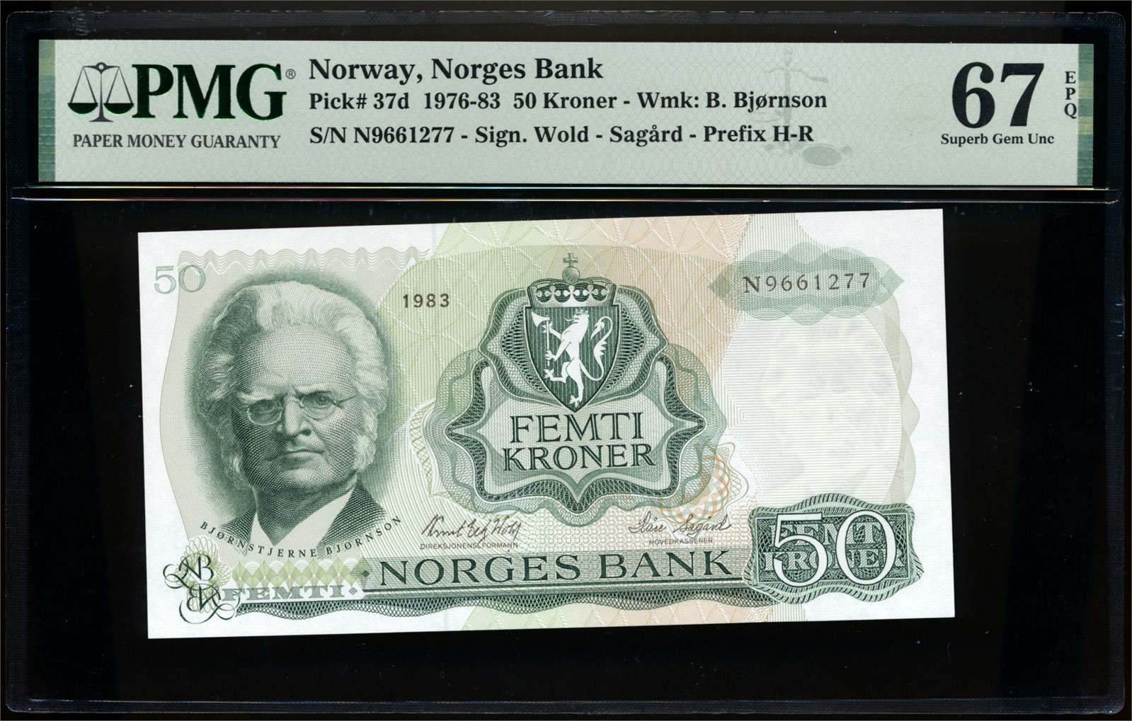 50 Kroner 1983 N9661277 PMG 67EPQ