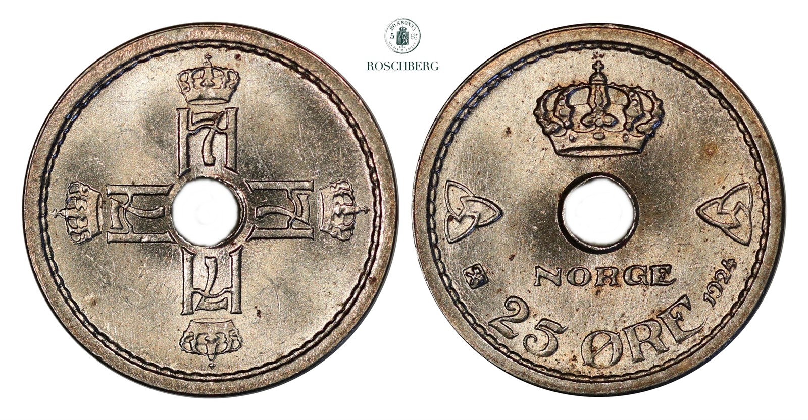 25 Øre 1924 Kv 0 (UNC)