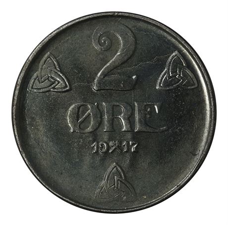 2 Øre 1917 Kv 0