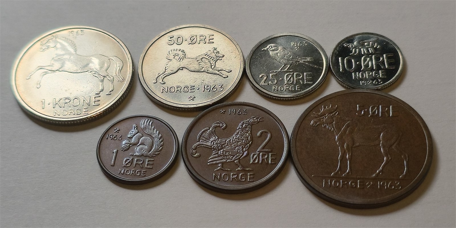 NORWAY. Olav V. Myntsett 1963.