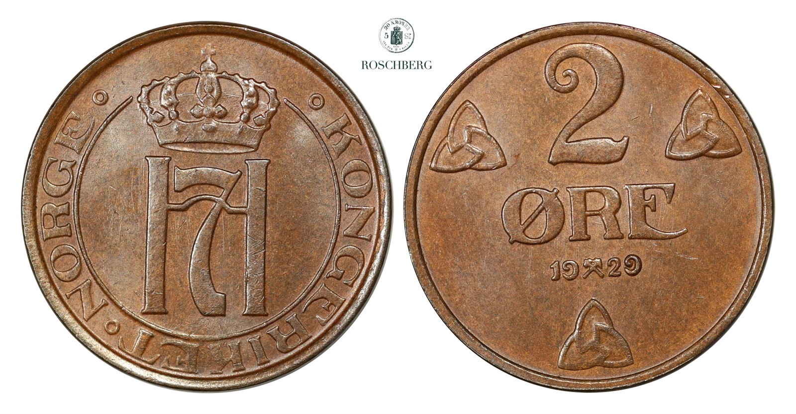 2 Øre 1929 Kv 0 (UNC)