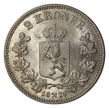 2 Kroner 1878 Kv 0