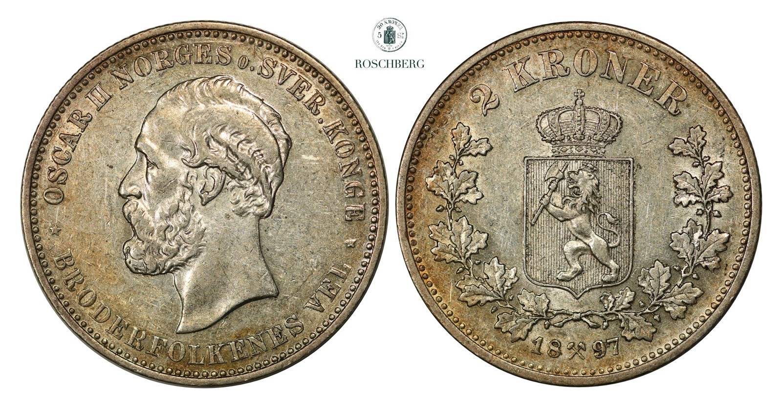 2 Kroner 1897 Kv 1+/01 (AU)