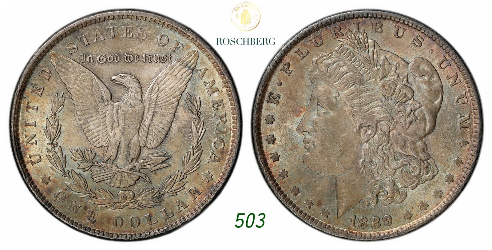 USA. Philadelphia. Morgan Dollar 1889.