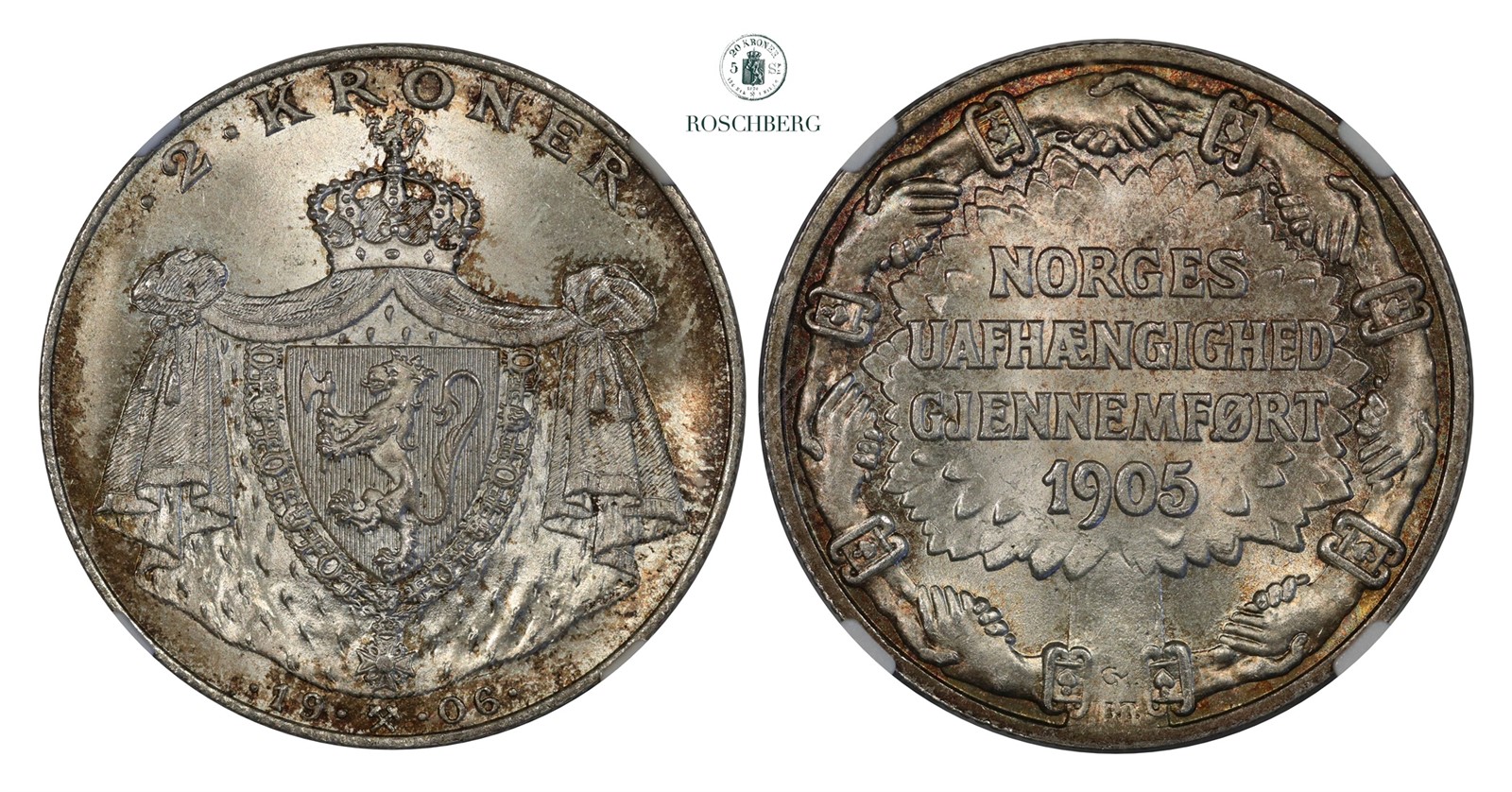 2 Kroner 1906 NGC MS66