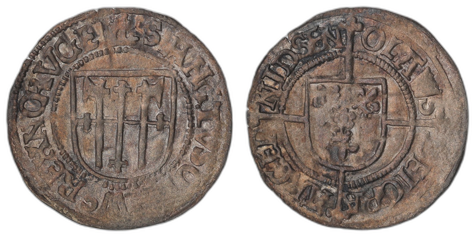 NORWAY. OLAV ENGELBREKTSSON. Skilling 1523-37. Kv 1+/01 (AU).