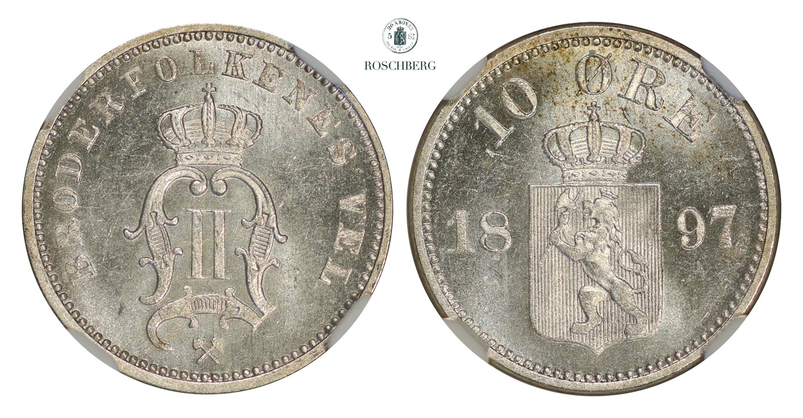 10 Øre 1897 NGC MS64 (Prakt)