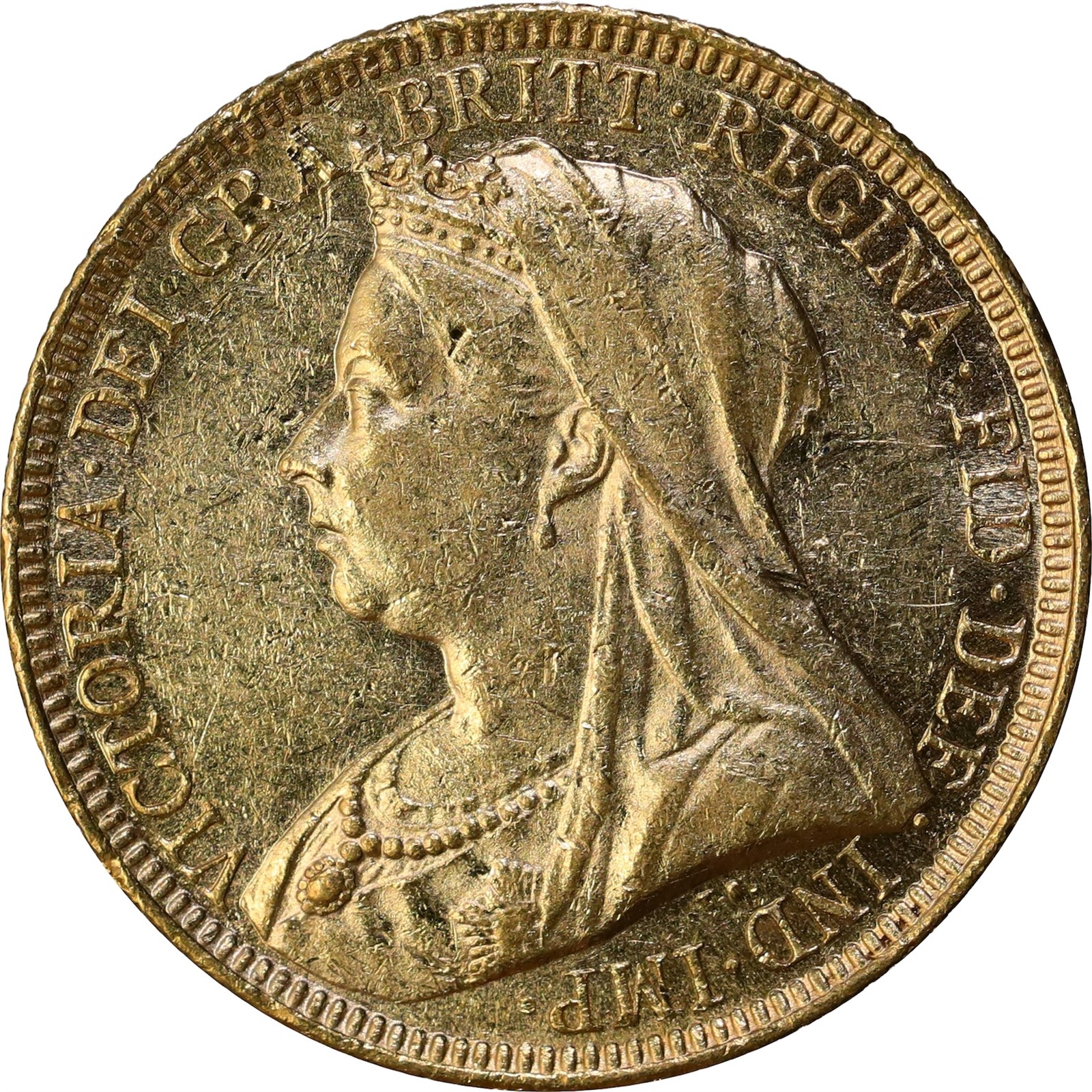 GREAT BRITAIN. Victoria. Sovereign 1893 UNC