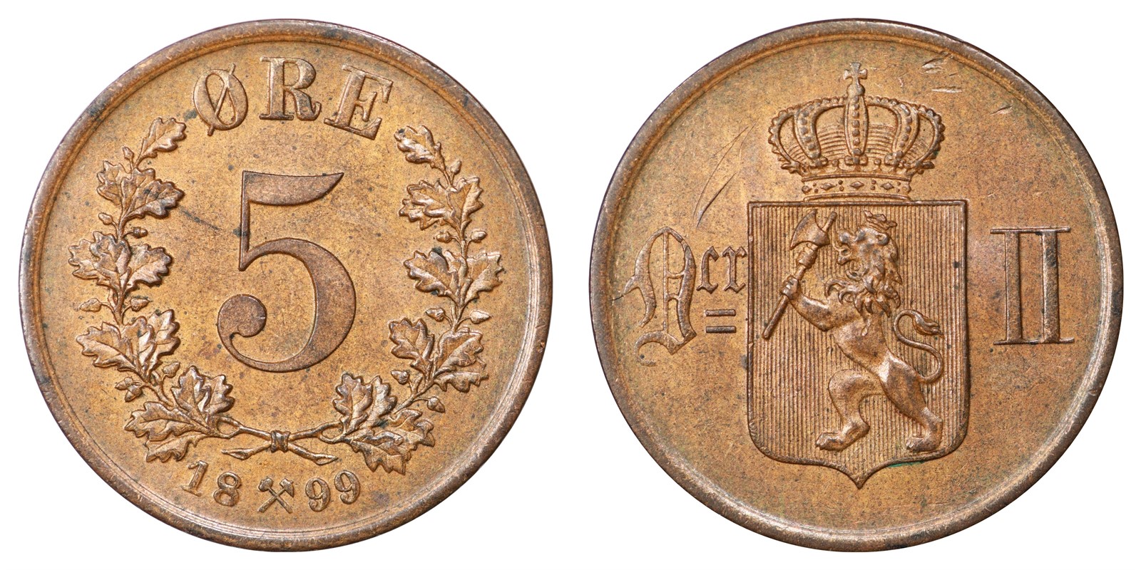 5 Øre 1899 Kv 0