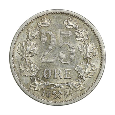 25 Øre 1904 Kv 01