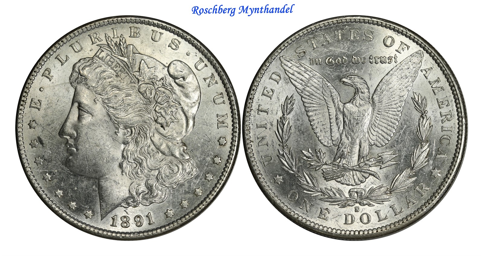 USA Morgan Dollar 1891 S UNC