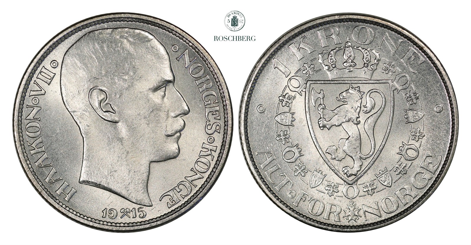 1 Krone 1915 Kv 0( UNC)