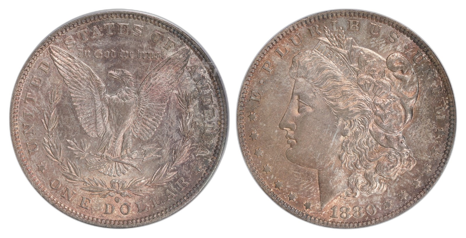 USA. Republic. Morgan Dollar 1880-O. Kv PCGS AU55.