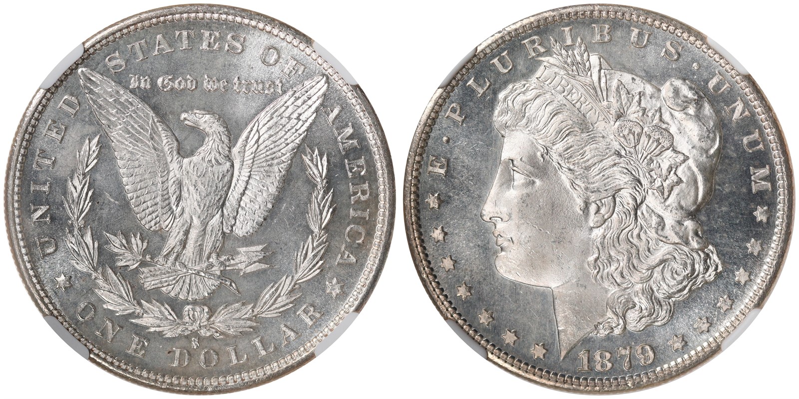 USA. Dollar. 1879-S. MS64.
