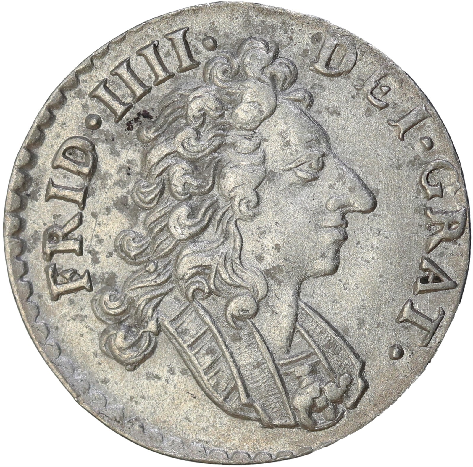 NORWAY. Frederik IV. 8 Skilling 1706 Kv 01 (AU)