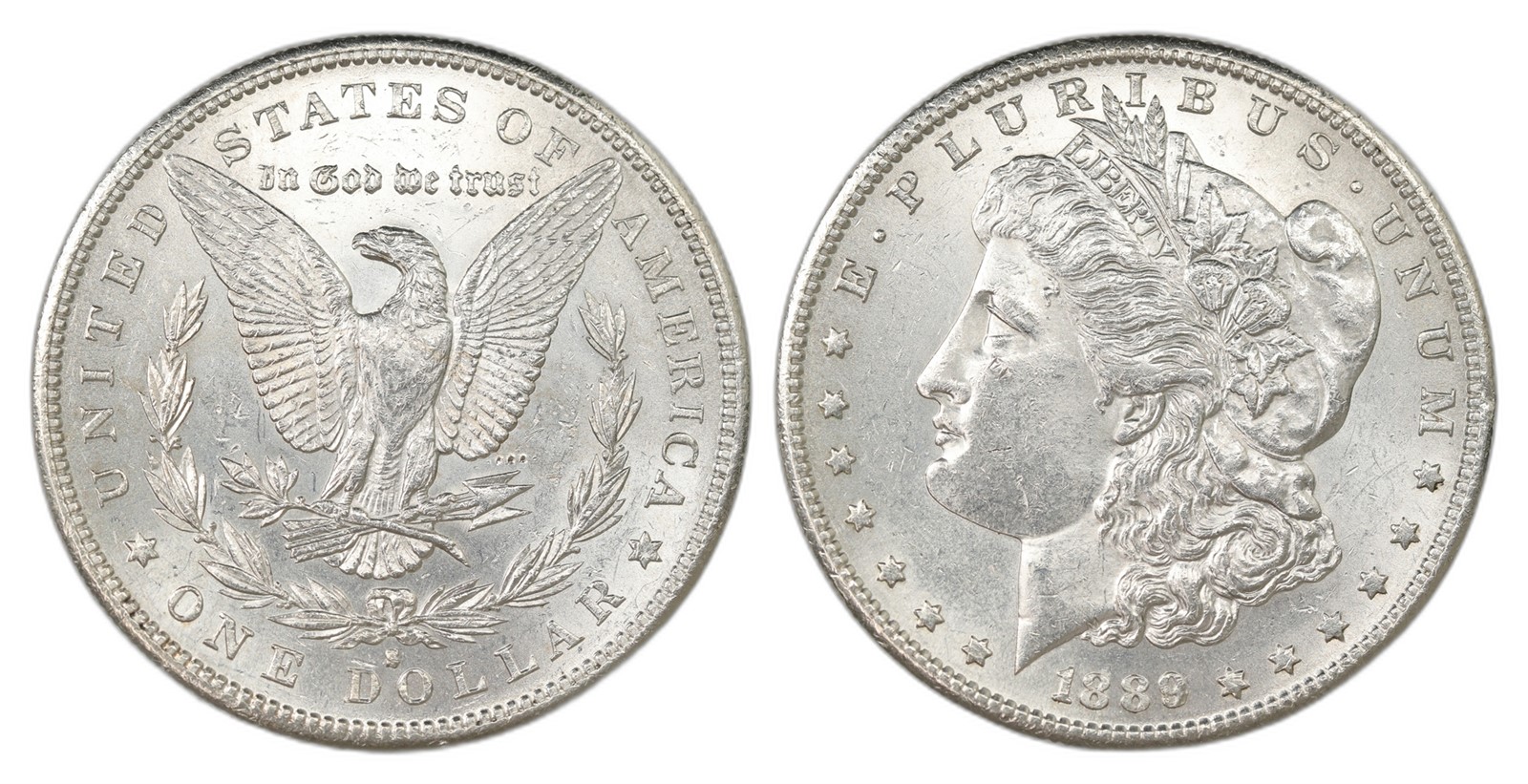 USA. Republic. Morgan Dollar 1889-S. Kv UNC.