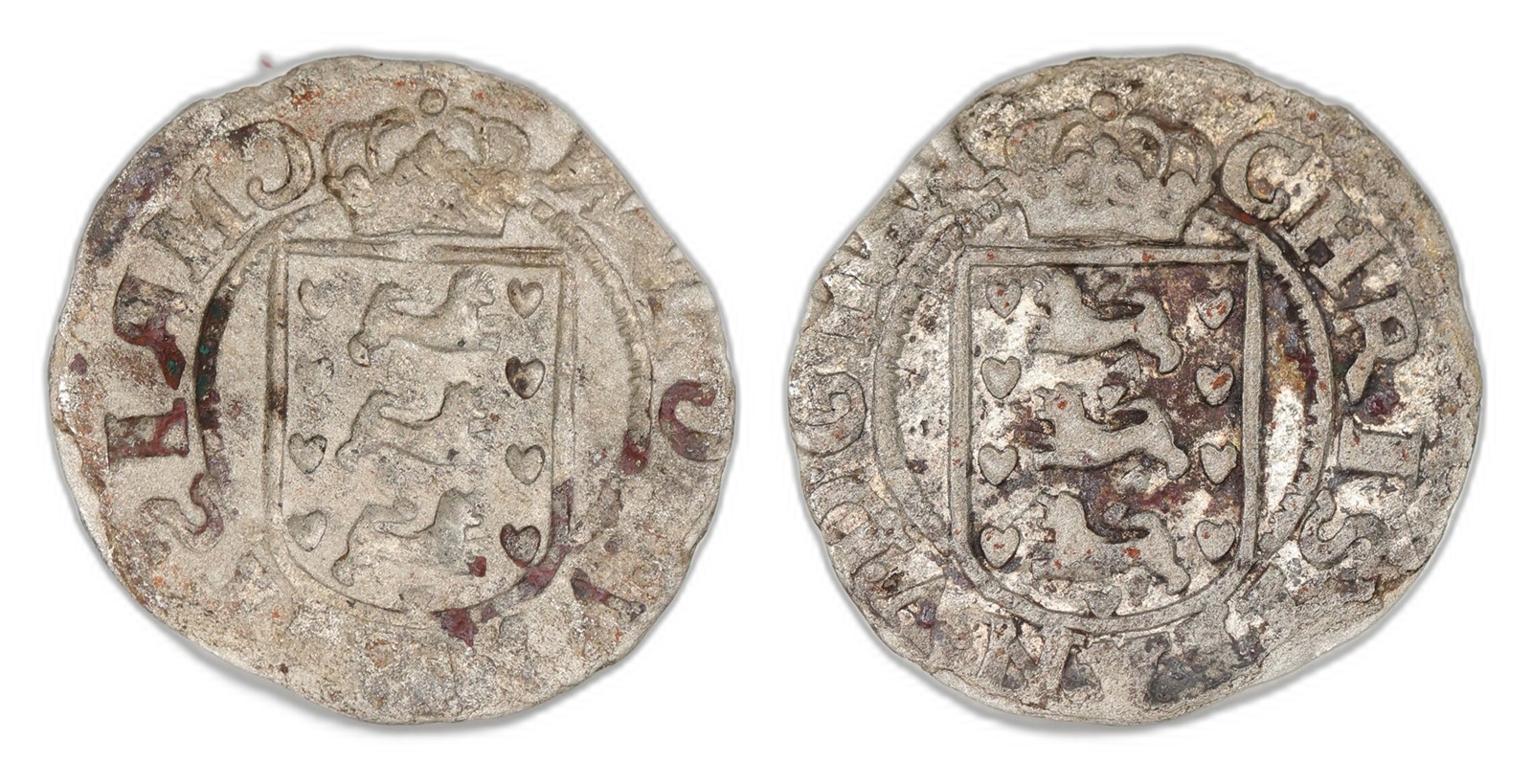 Norway/Denmark. Christian V. 2 Skilling 1681Full Brockage. Kv 1+.