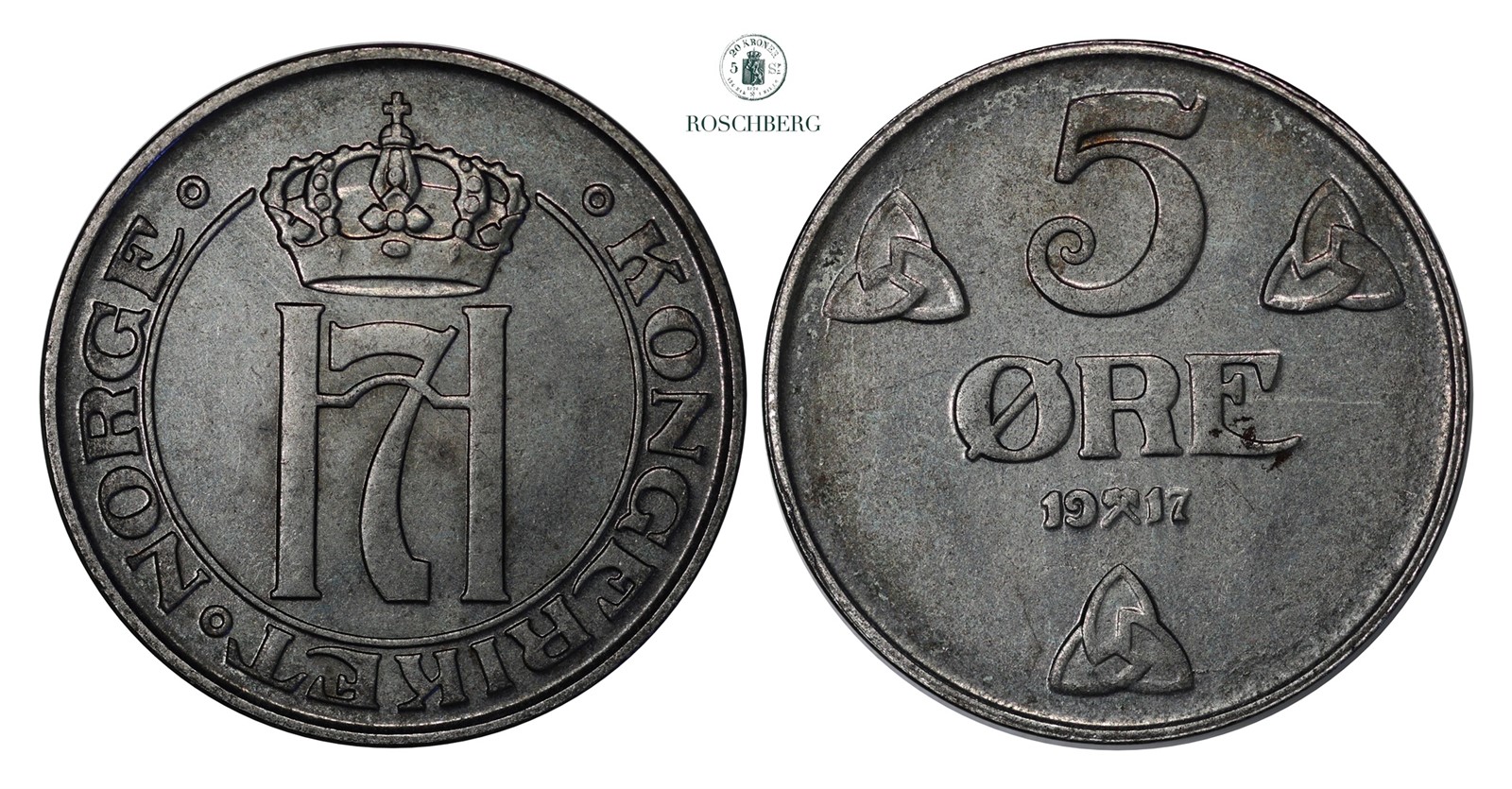 5 Øre 1917 Kv 0 (UNC)