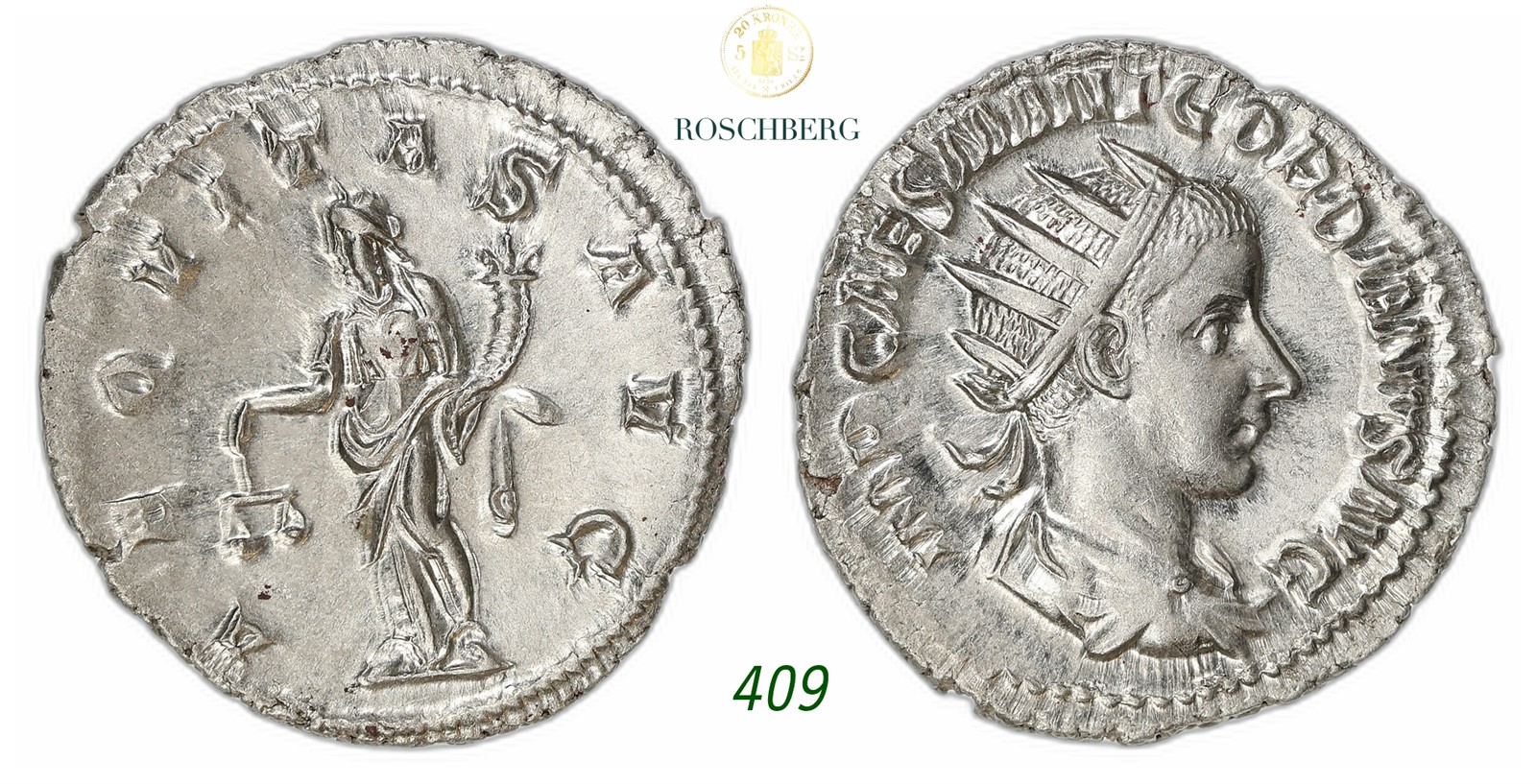 ANCIENTS, Rome. Gordian III. AR Antoninian 238-244.