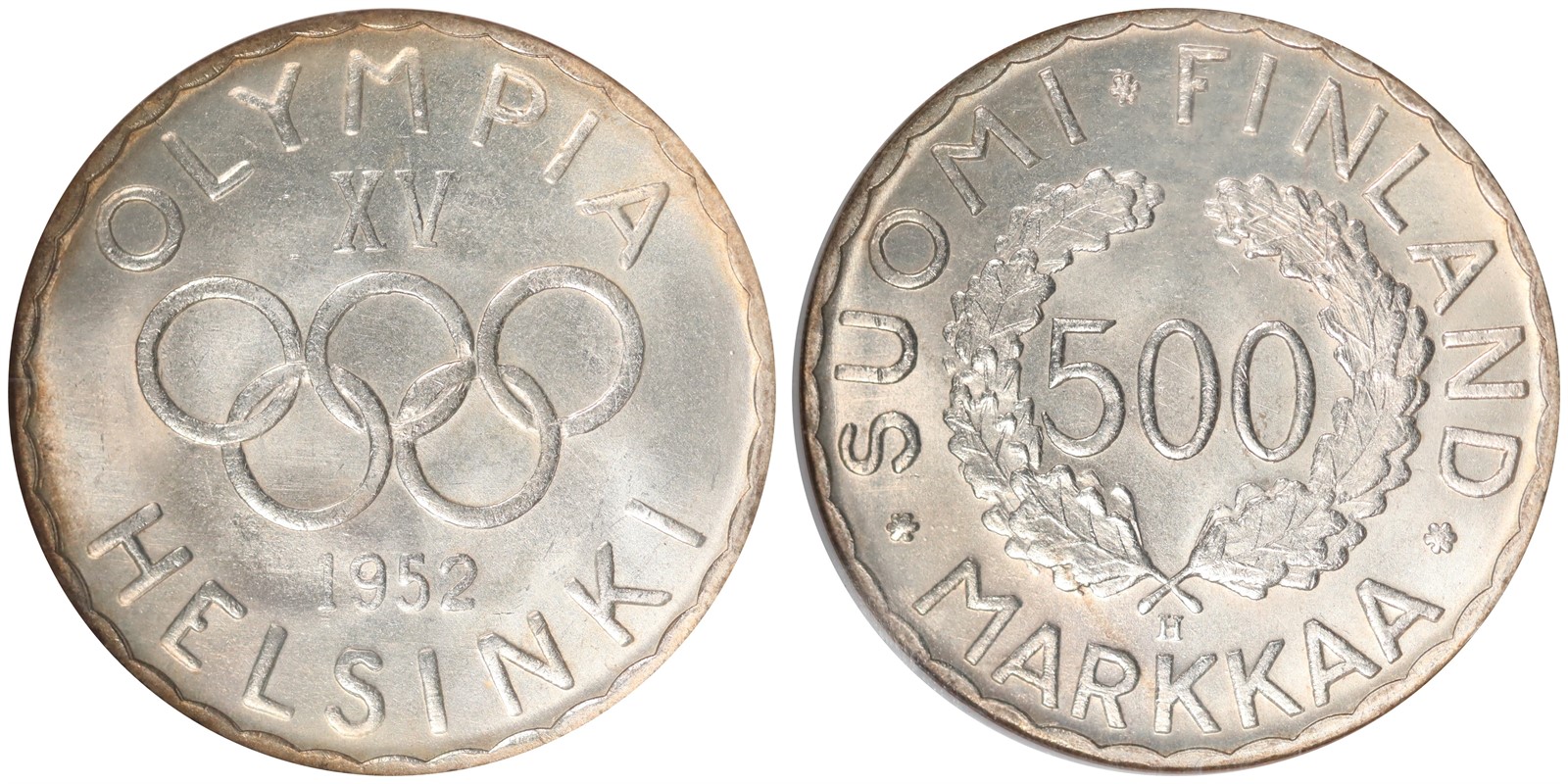 FINLAND. Republic. 500 Markkaa. 1952-H. NGC MS65.