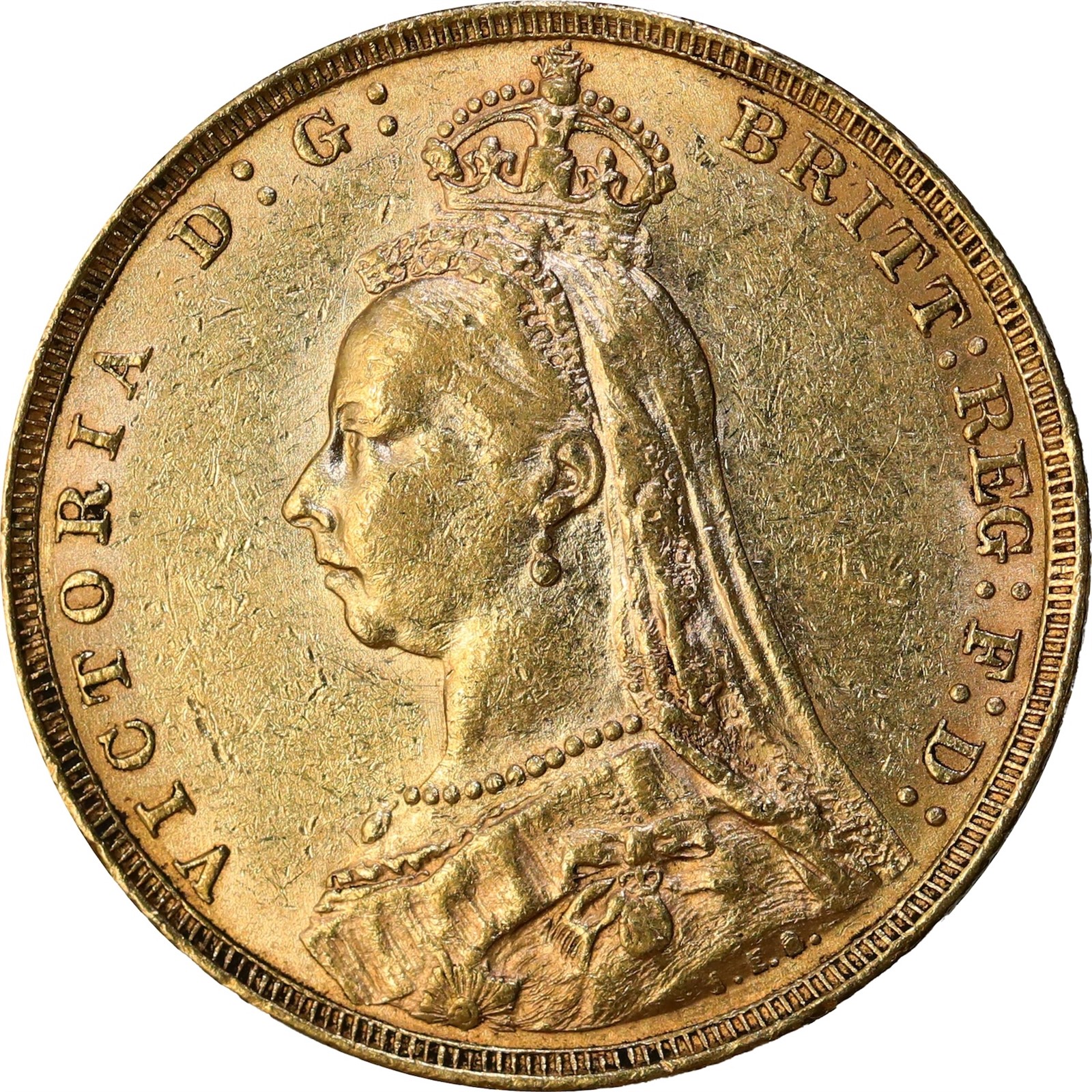 GREAT BRITAIN. Victoria. Sovereign 1890 AU