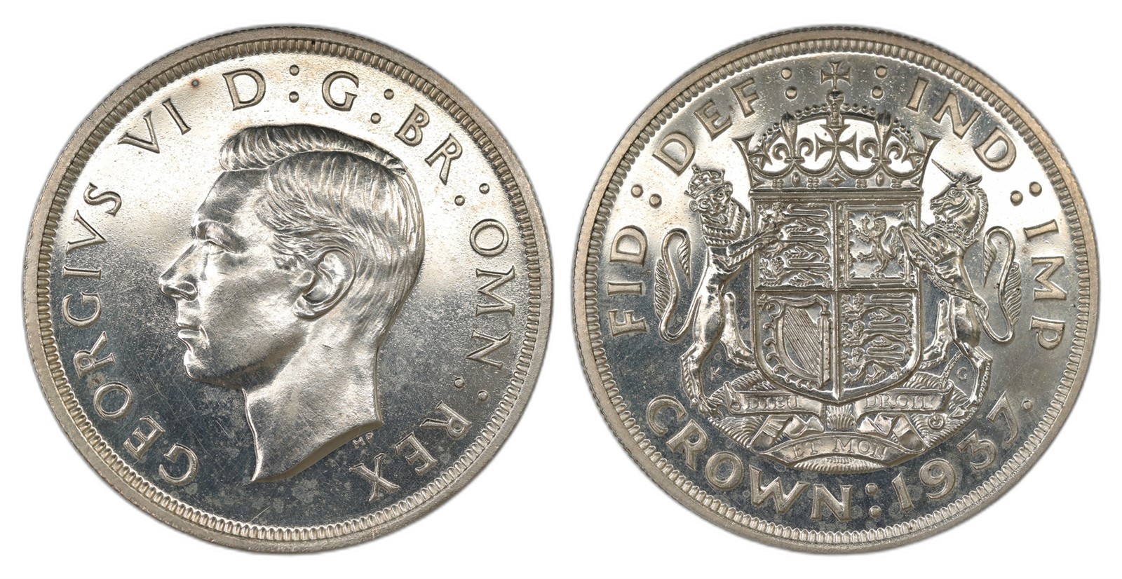 Great Britain. George VI. Crown 1937. Kv Proof.