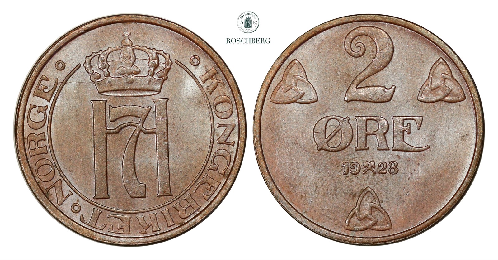 2 Øre 1928 Kv 0 (UNC)