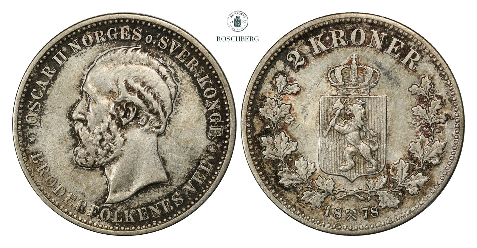 2 Kroner 1878 Kv 1+/01 (AU)