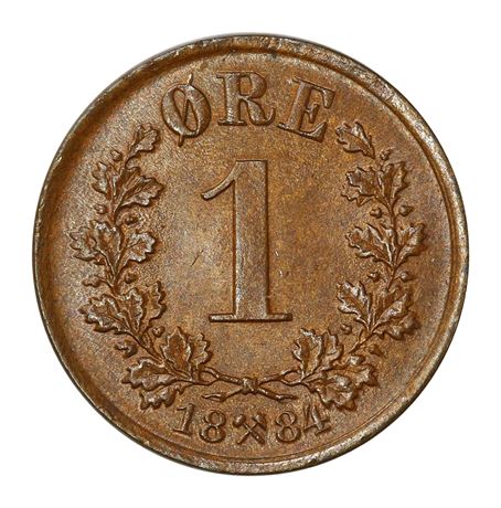 1 Øre 1884 Kv 0