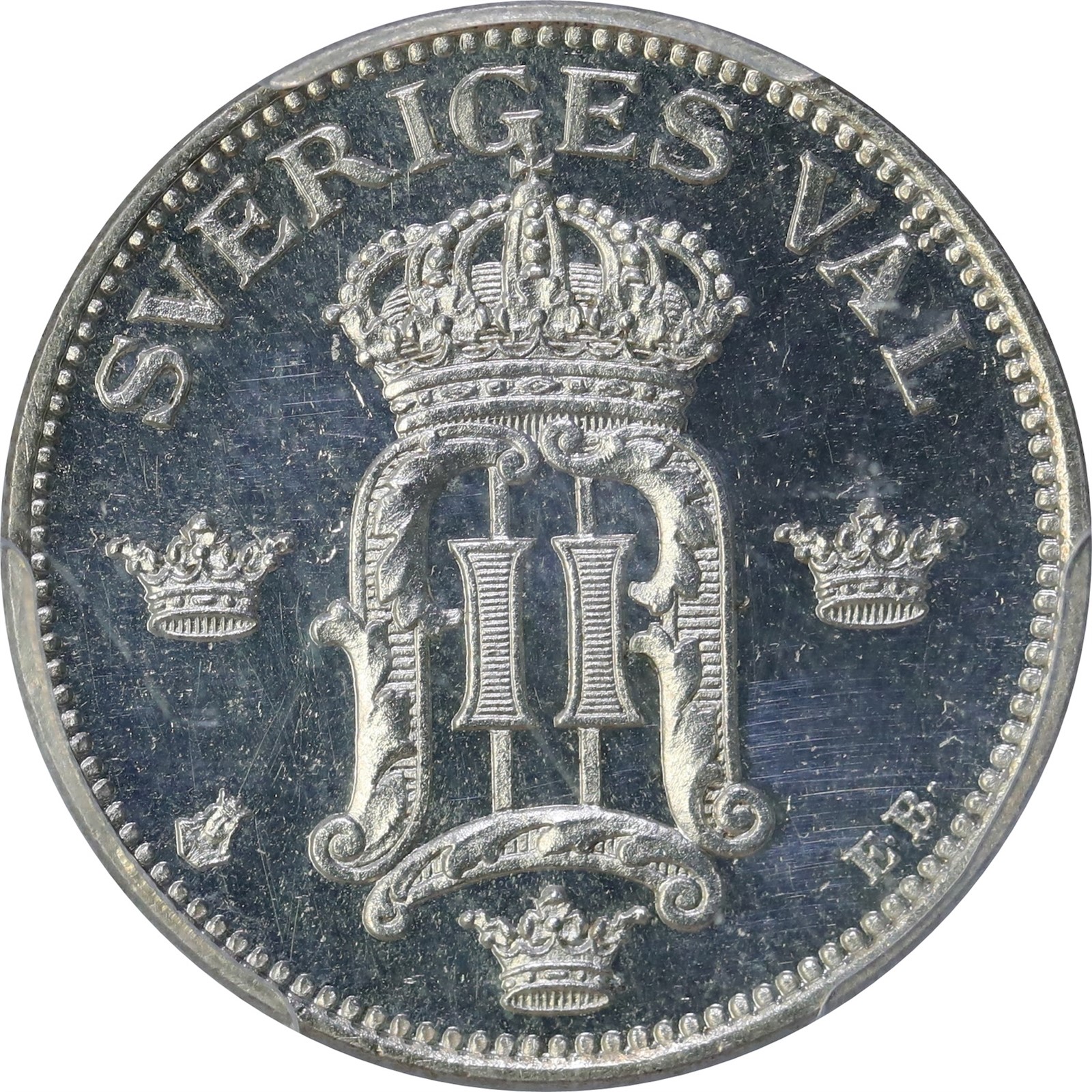 SWEDEN. Oscar II. 50 Öre 1906 PCGS PR64DCAM
