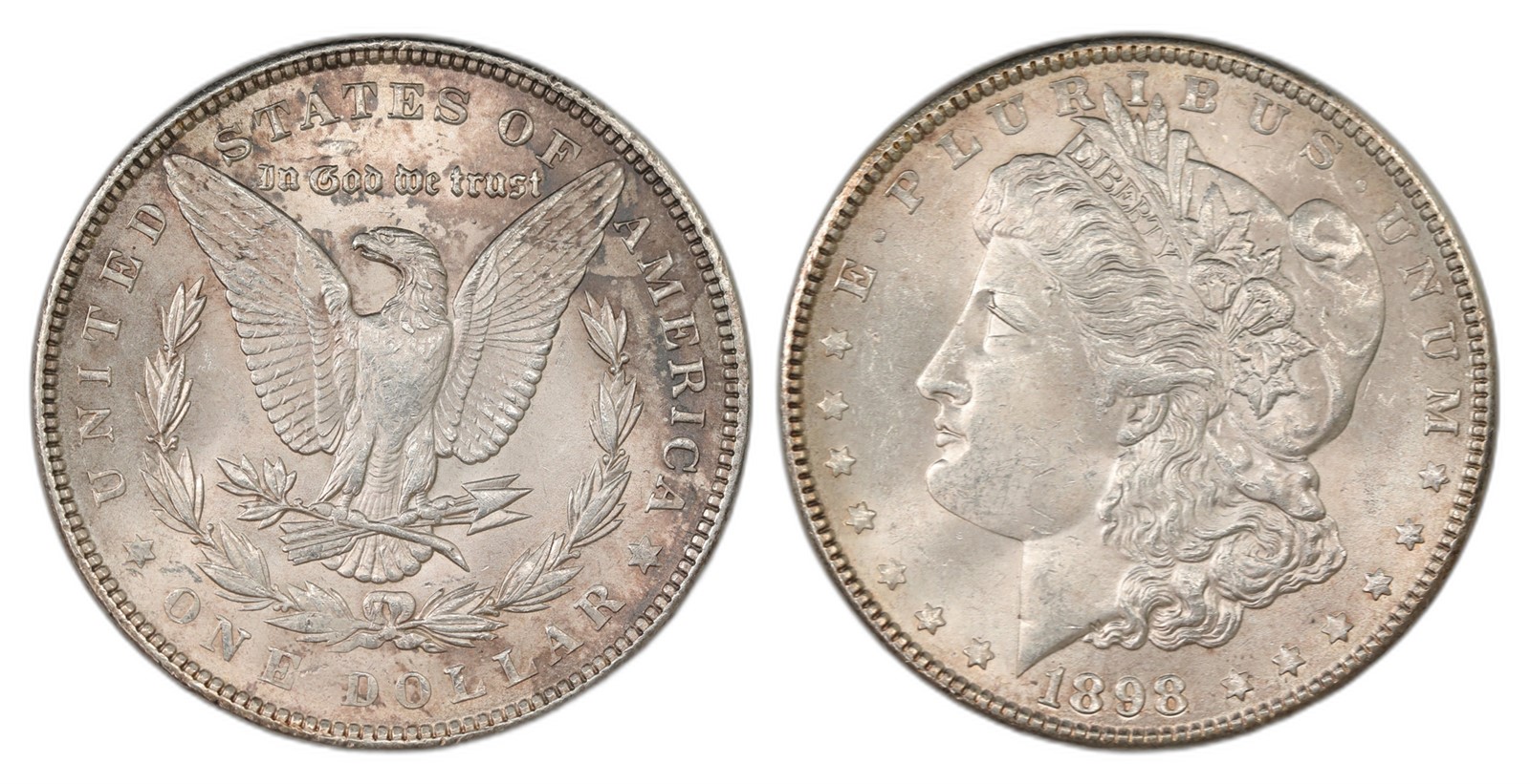 USA. Republic. Morgan Dollar 1898. Kv UNC.