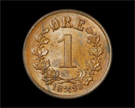 1 Øre 1893 Kv 0