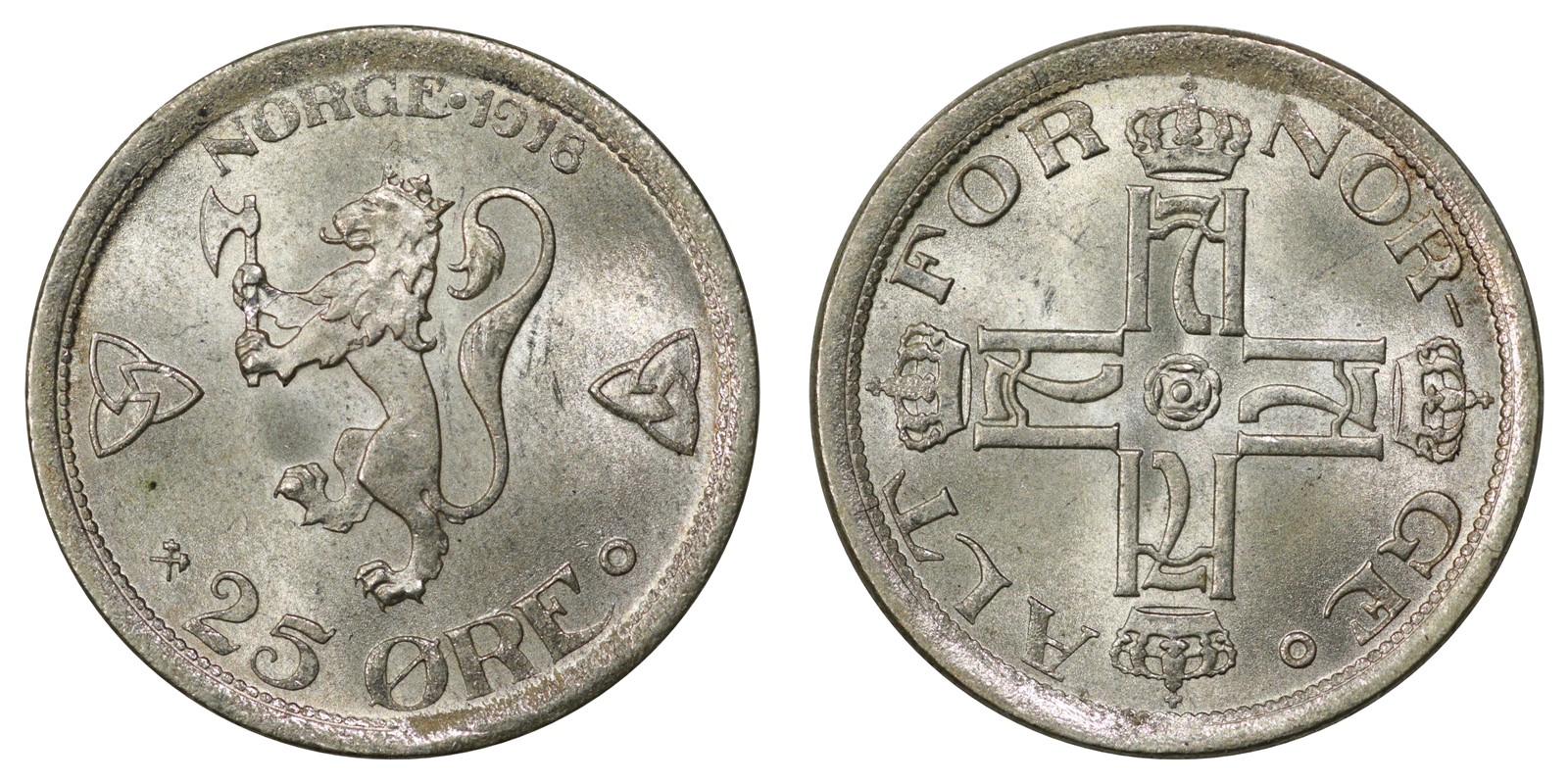 25 Øre 1918/16 Kv 0