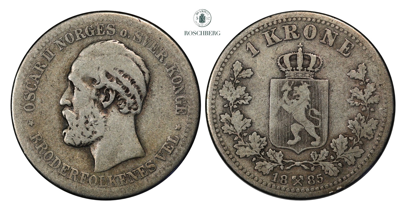 1 Krone 1885 Kv 1 (F)