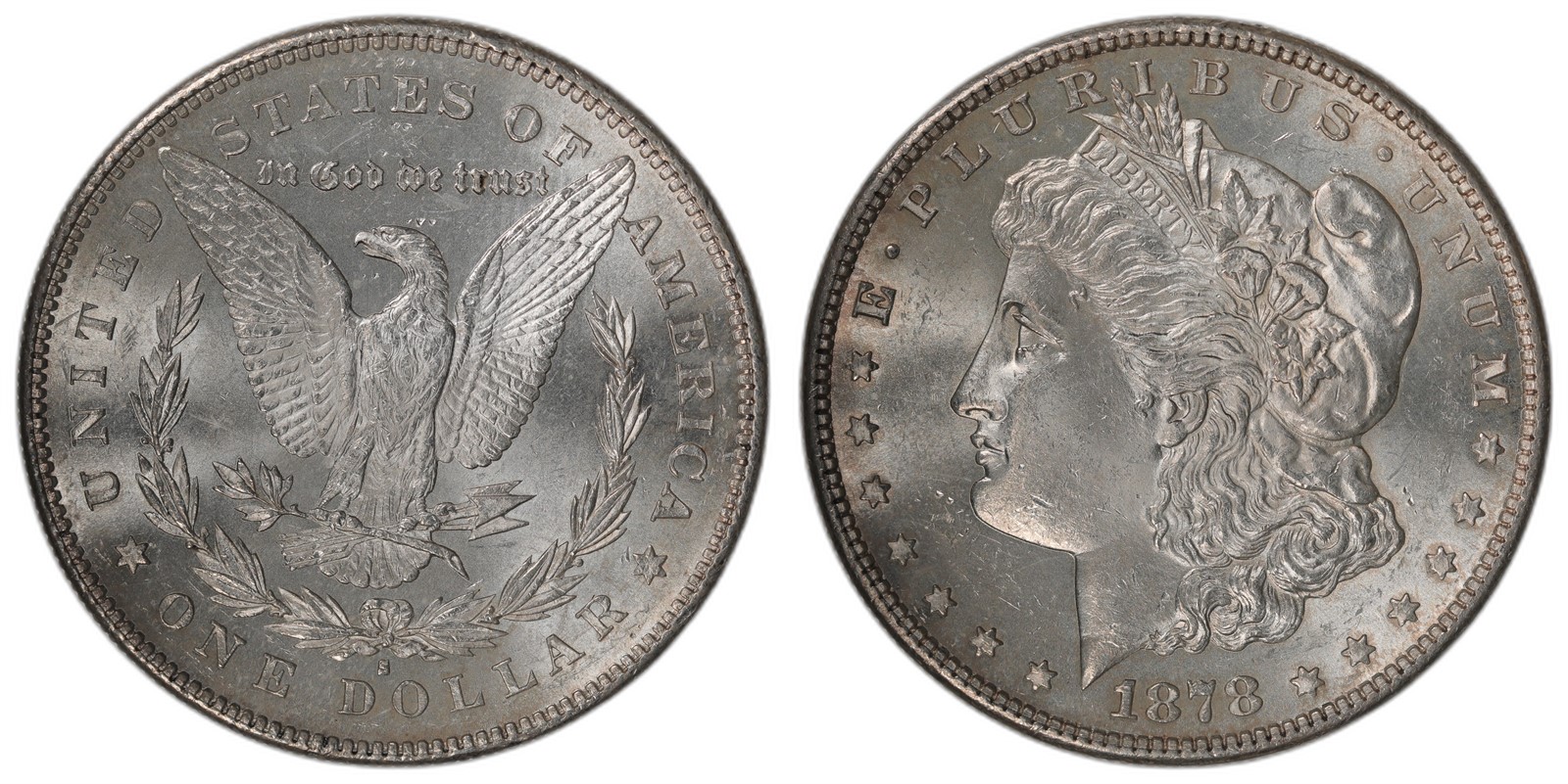 USA. Dollar. 1878-S. UNC.