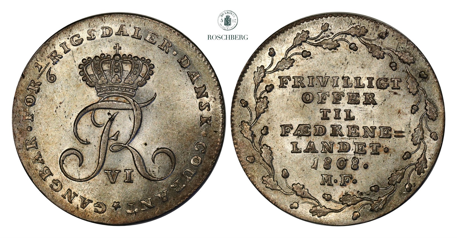 DENMARK. Offermark 1808 UNC