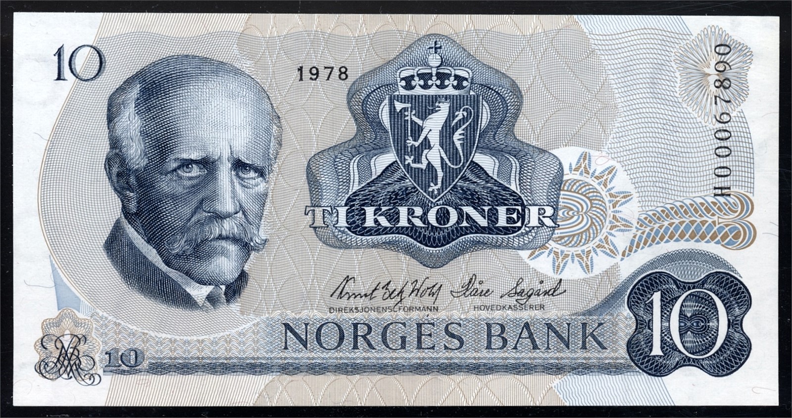 10 Kroner 1978 HO Kv 0 (UNC)